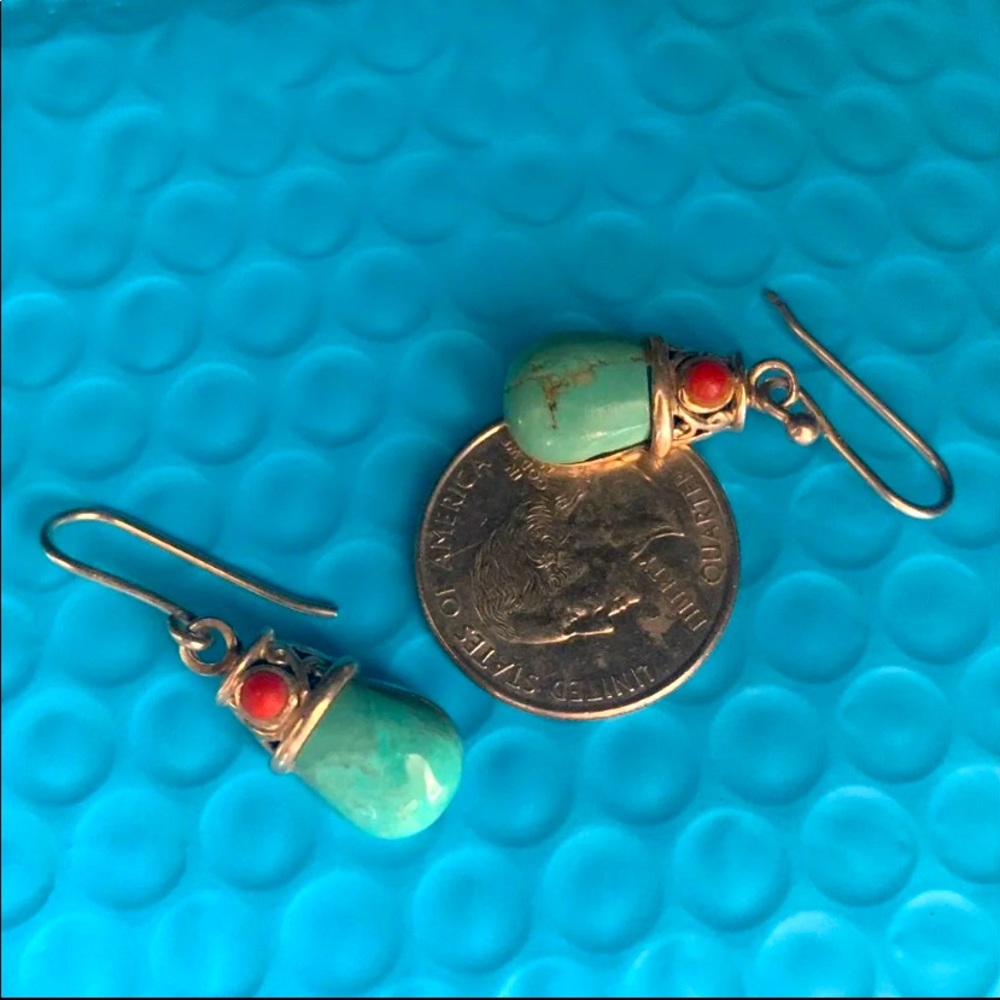 Turquoise sterling earrings